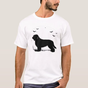 Briard Dog � Halloween Moon Silhouette Oversized T T-Shirt