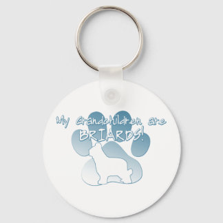 Briard Grandchildren Key Ring