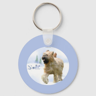 Briard Noel Key Ring