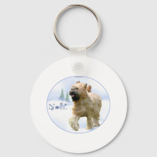 Briard Noel Key Ring