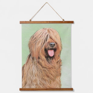 Briard Painting - Cute Original Dog Art Hanging Tapestry