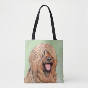 Briard Painting - Cute Original Dog Art Tote Bag