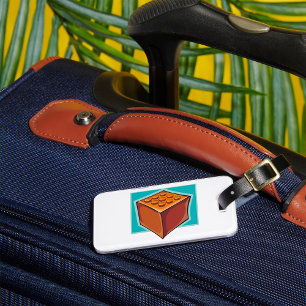 Brick Block Fun Building Toy Luggage Tag