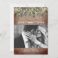 Brick Botanical String Lights Photo Wedding