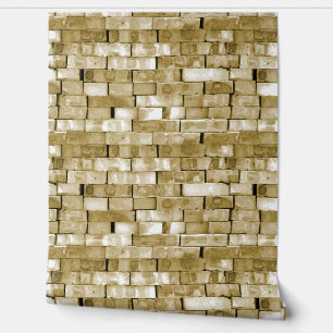 Brick Brown Pattern Wallpaper