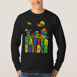 Brick Builder  Blocks Master Builder T-Shirt