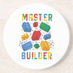 Brick Builder Funny Blocks Building Master Builder Coaster