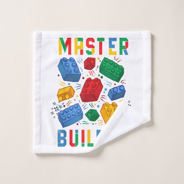 Brick Builder Funny Blocks Building Master Builder Wash Cloth (Wash Cloth)