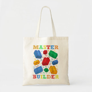 Brick Builder Funny Blocks Master Builder  Tote Bag
