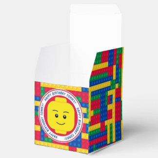 Brick Builder Man Customisable Birthday Favour Box