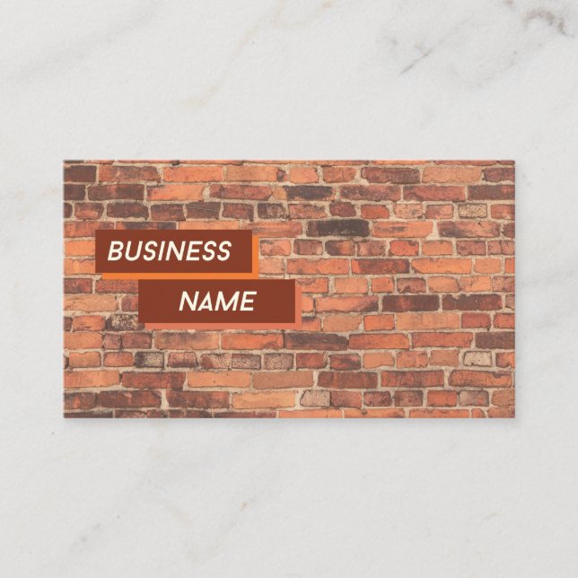 Brick By Brick Sales Business Card (Front)