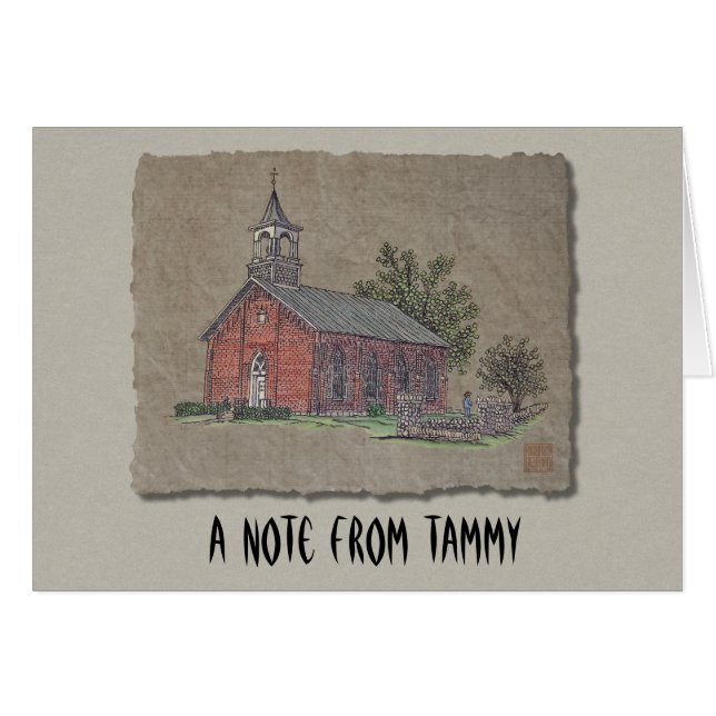 Brick Country Church (Front Horizontal)