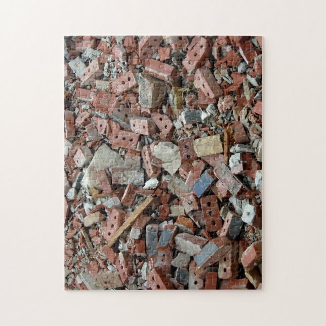 Brick Demolition Rubble Jigsaw Puzzle (Vertical)