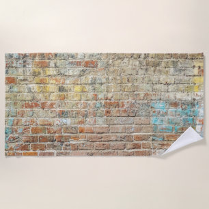 Brick Design Beach Towel