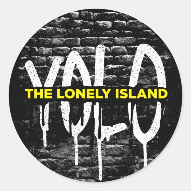 Brick Drip Classic Round Sticker (Front)