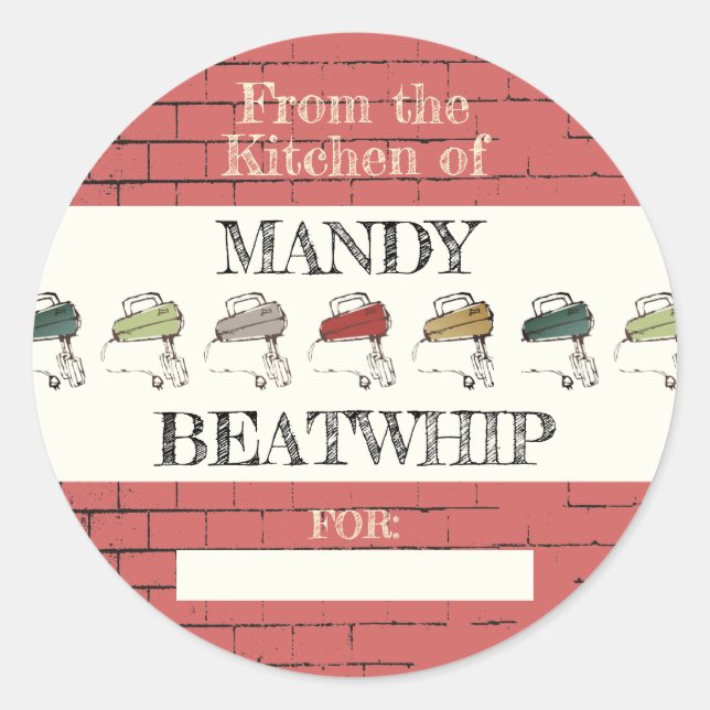 Brick electric beaters from the kitchen of sticker (Front)