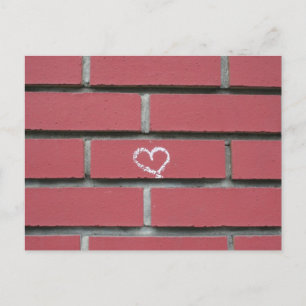 Brick Heart Postcard
