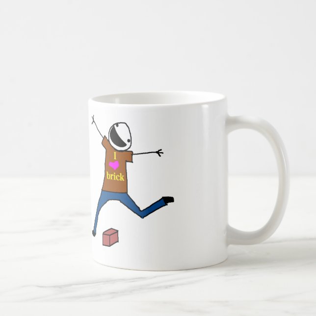 Brick Jumping Coffee Mug (Right)