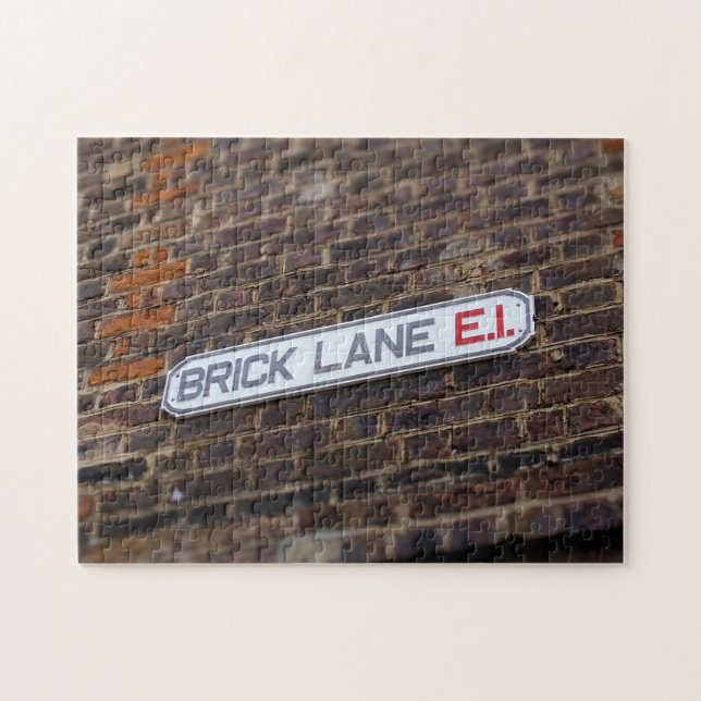 Brick Lane - London - Street Sign - Puzzle (Horizontal)