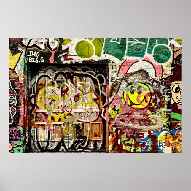 Brick Lane Street Art London (1119) Poster (Front)