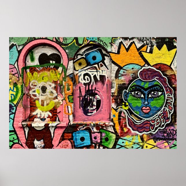 Brick Lane Street Art London (1120) Poster (Front)