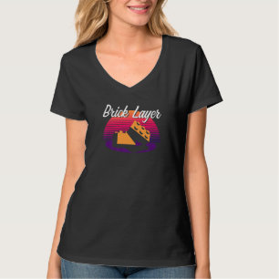 Brick Layer Big Building Blocks Master Builder Eng T-Shirt