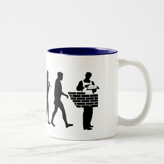 Brick layer Mason Brickies gifts Two-Tone Coffee Mug (Right)