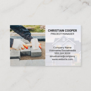Brick Layer Walk Way Business Card