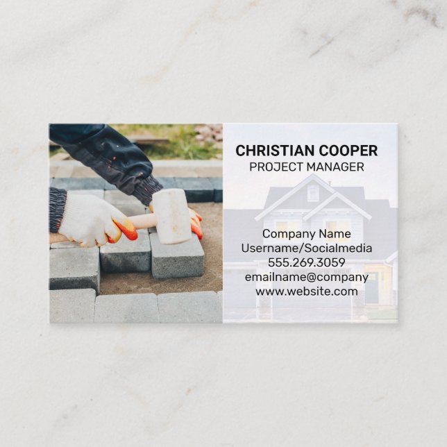 Brick Layer | Walk Way Business Card (Front)