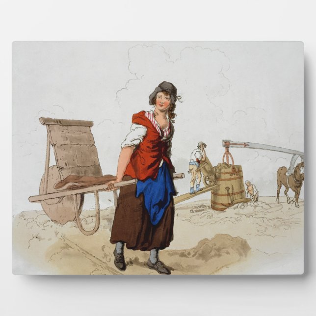 Brick Maker, from 'Costume of Great Britain', publ Plaque (Front)