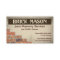 Brick Mason Masonry Business Card