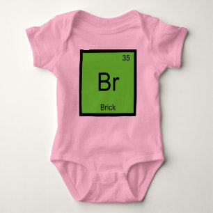 Brick Name Chemistry Element Periodic Table Baby Bodysuit