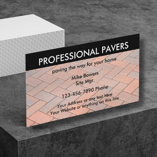 Brick Paving Business Cards