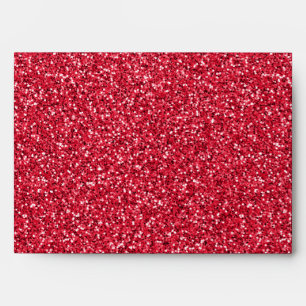 Brick Red Glitter Envelope