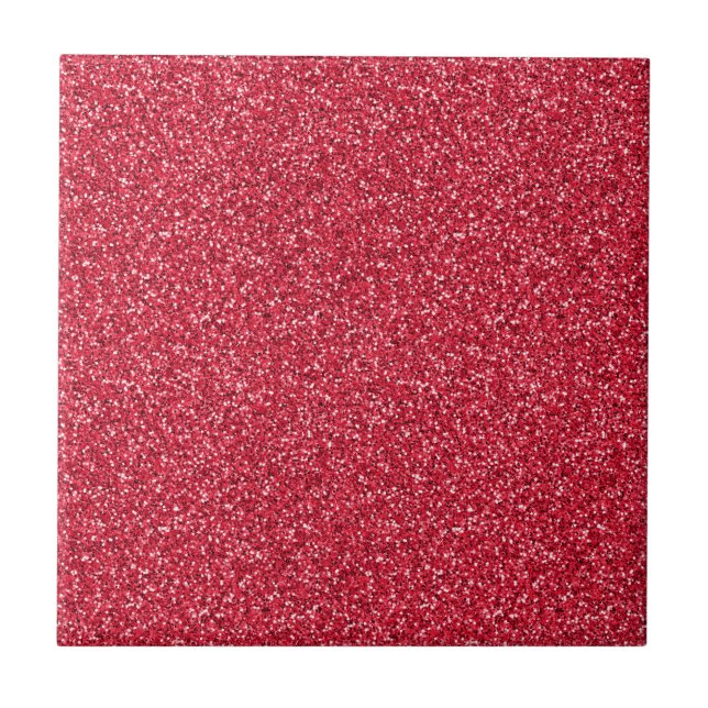 Brick Red Glitter Tile (Front)