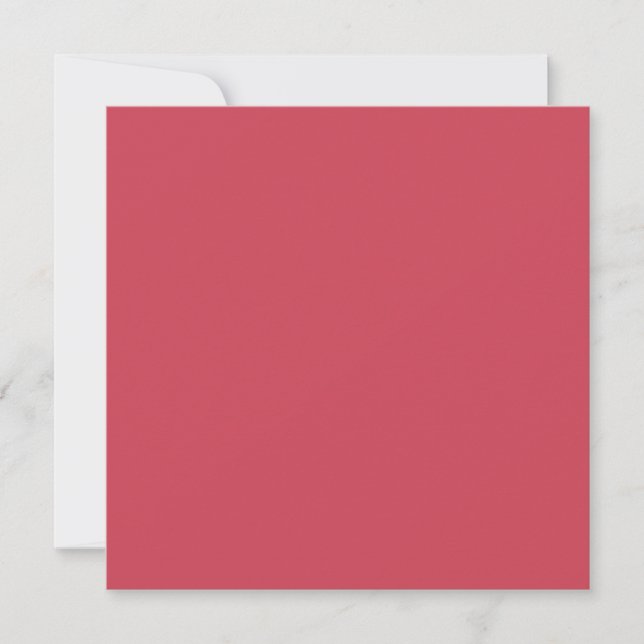 Brick red (solid colour)  holiday card (Front)