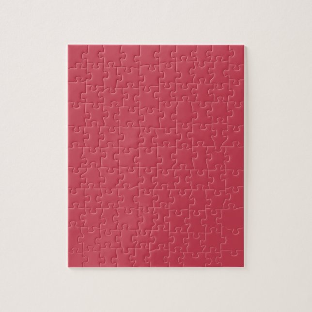 Brick red (solid colour)  jigsaw puzzle (Vertical)