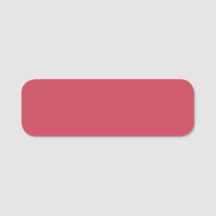 Brick red (solid colour) name tag