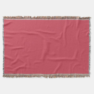 Brick red (solid colour) throw blanket