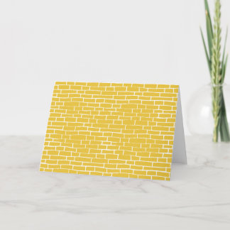 Brick Road - Yellow & transparent Card