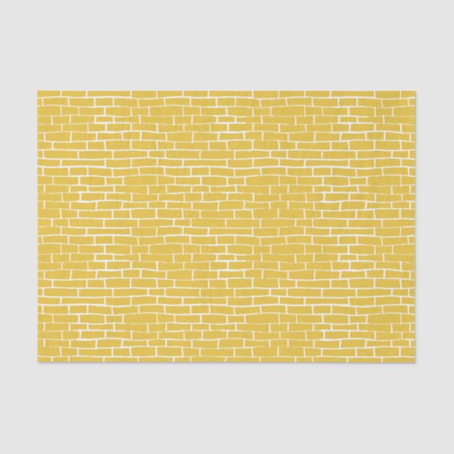 Brick Road - Yellow & transparent Tissue Paper (Front)
