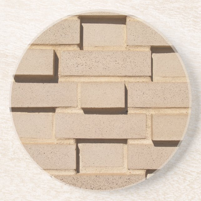 Brick, Rock, Stone Series---Light Brick Coaster (Front)