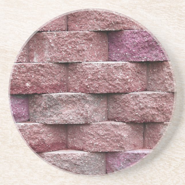 Brick, Rock, Stone Series---Pink Stone Coaster (Front)