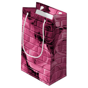 Brick Roses 10 Plum-Small Gift Bag