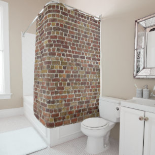 Brick Shower Curtain