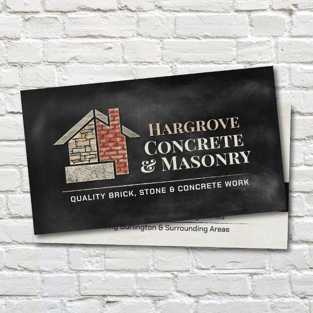 Brick Stone Concrete Masonry Contractor Business Card (Creator Uploaded)