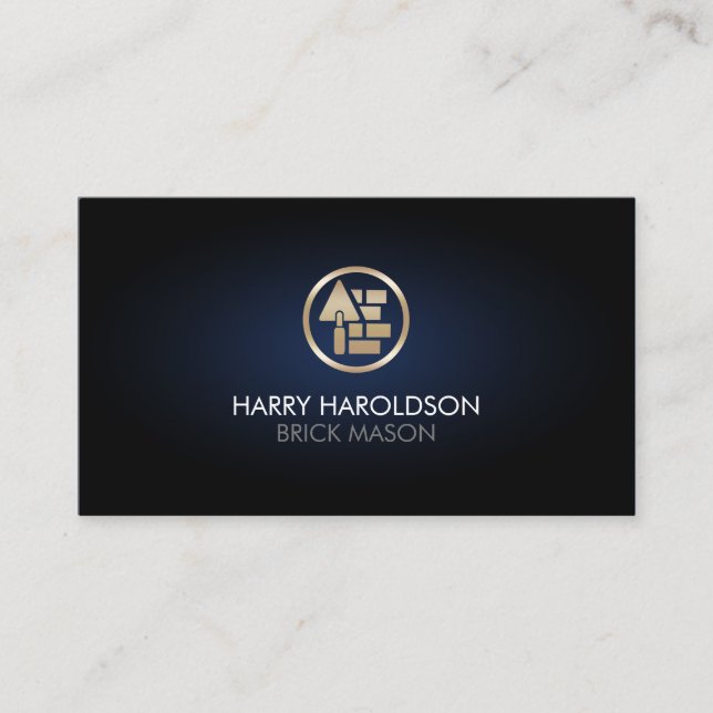 Brick Stone Mason Masonry Construction Business Ca Card (Front)