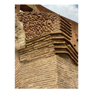 Brick Structure in the Colosseum in Rome, Italy Photo Print