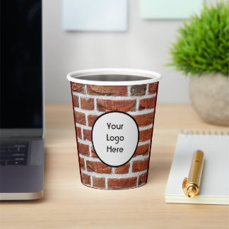 Brick style paper cups
