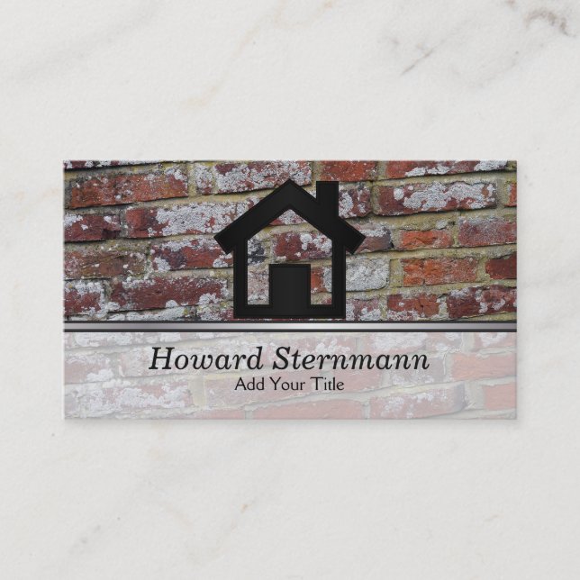 Brick Template Design Business Card (Front)